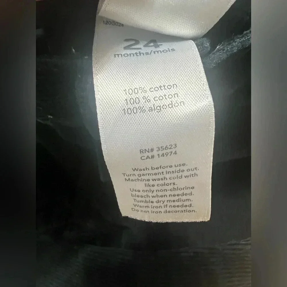 Carter’s Black Corduroy Pants (Size 24 Months)